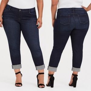 Torrid Boyfriend Jeans Dark Wash Size 14